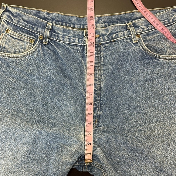 Carhartt Flannel Lined Jeans Size 42X30 Straight Leg Rugged Workwear B21 DST - Picture 11 of 16